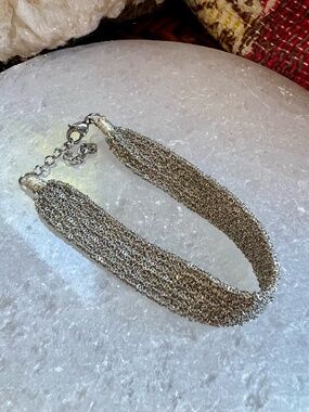 Habaha Paris Silver Woven Bracelet